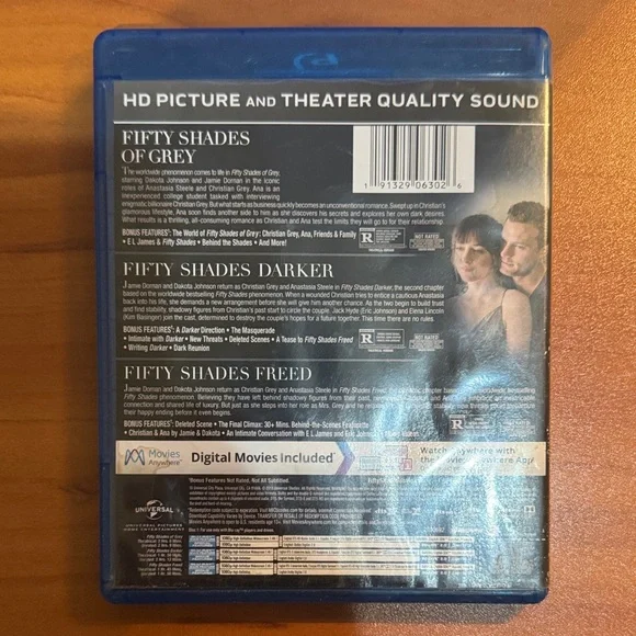Fifty Shades 3-Movie Collection Blu-Ray + Digital - Picture 2 of 9